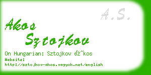 akos sztojkov business card